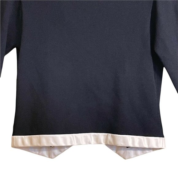 St John Neiman Marcus Women Formal Top 8 Satin Santana Knit Vintage Shoulder Pad - Picture 10 of 12